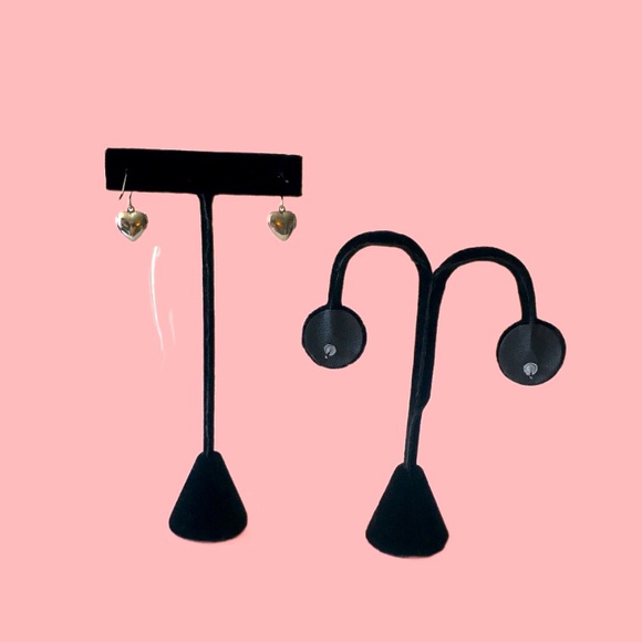 NWT 3PCS Velvet Jewelry Display Set. 1 Bracelet T Bar & 2 Earring Stands. - Picture 3 of 3